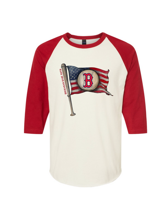 Vintage Flag Baseball Shirt - Babe Ruth