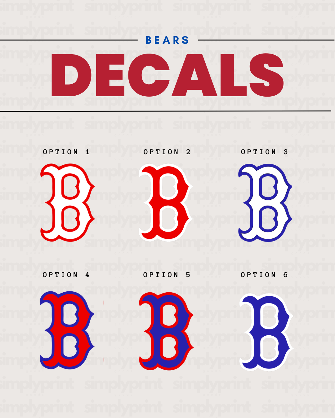 "B" Logo Sticker Decal