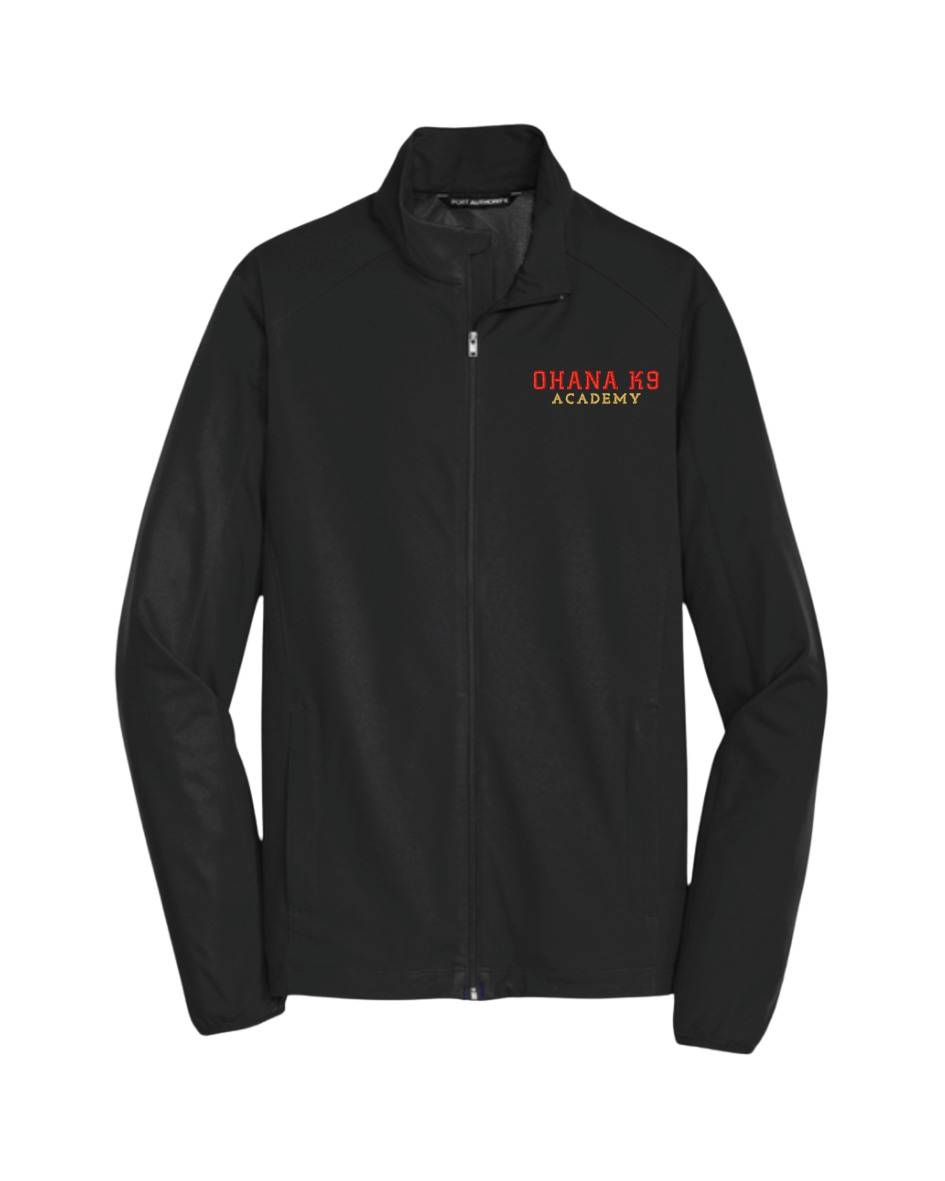 Ohana K9 Soft Shell Embroidered Jacket- Black