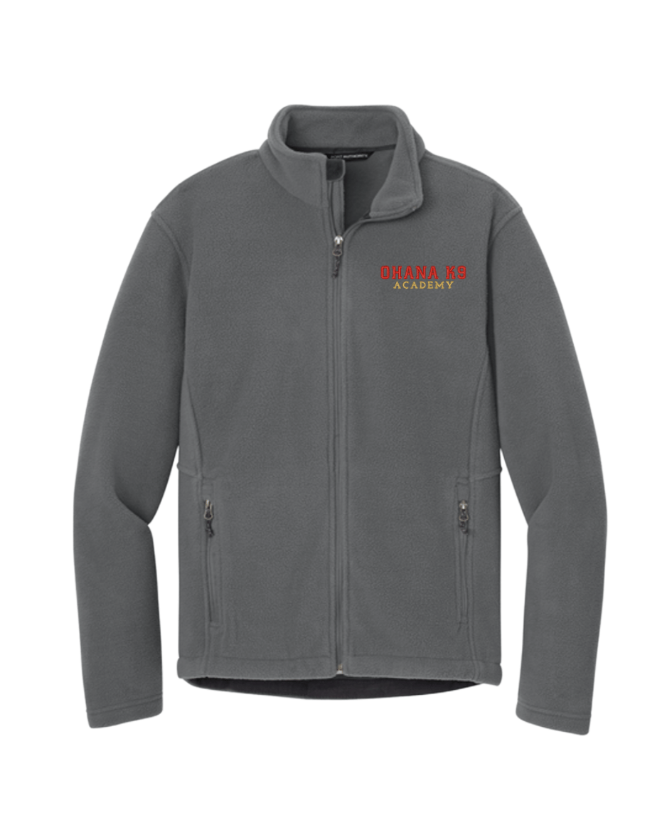 Ohana K9 Fleece Embroidered Jacket - Charcoal