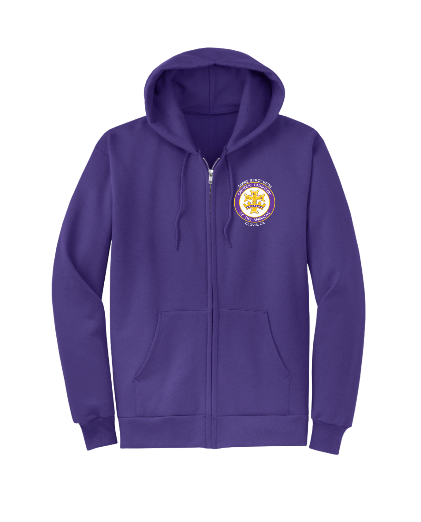 Hooded Fleece Zip Up Sweater