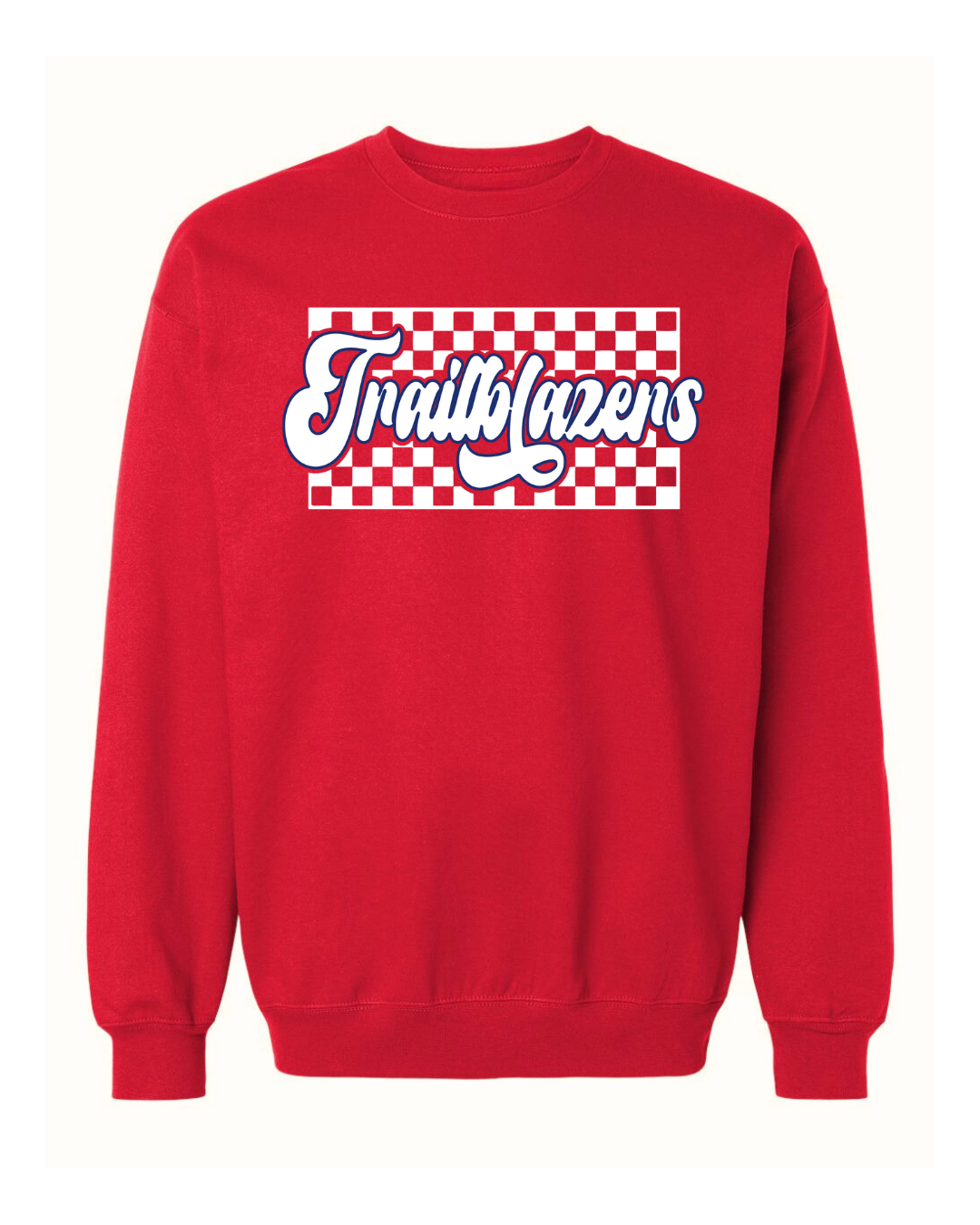 Checkered Trailblazer Script - Red (Youth)