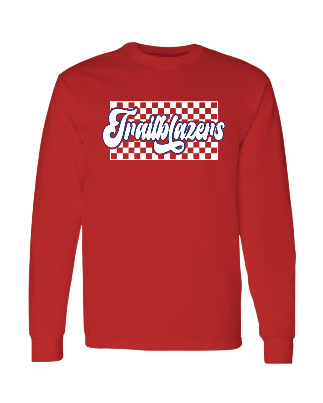 Checkered Trailblazer Script - Red (Adult)