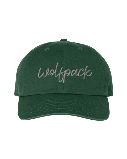 Wolfpack script 47Brand Hat - Dk. Green