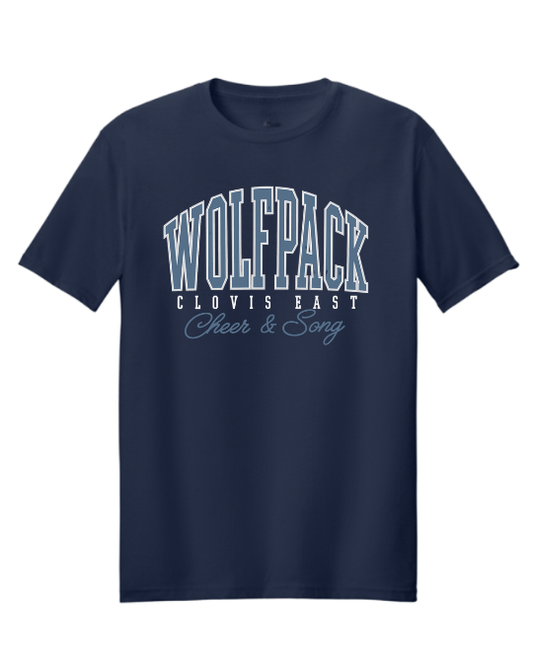 Wolfpack Cheer & Song Tee - Navy
