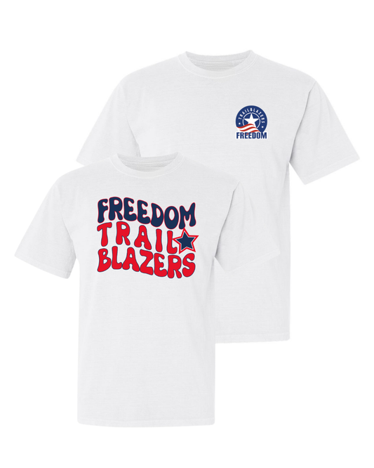 Wave/Logo Freedom Trailblazers - White