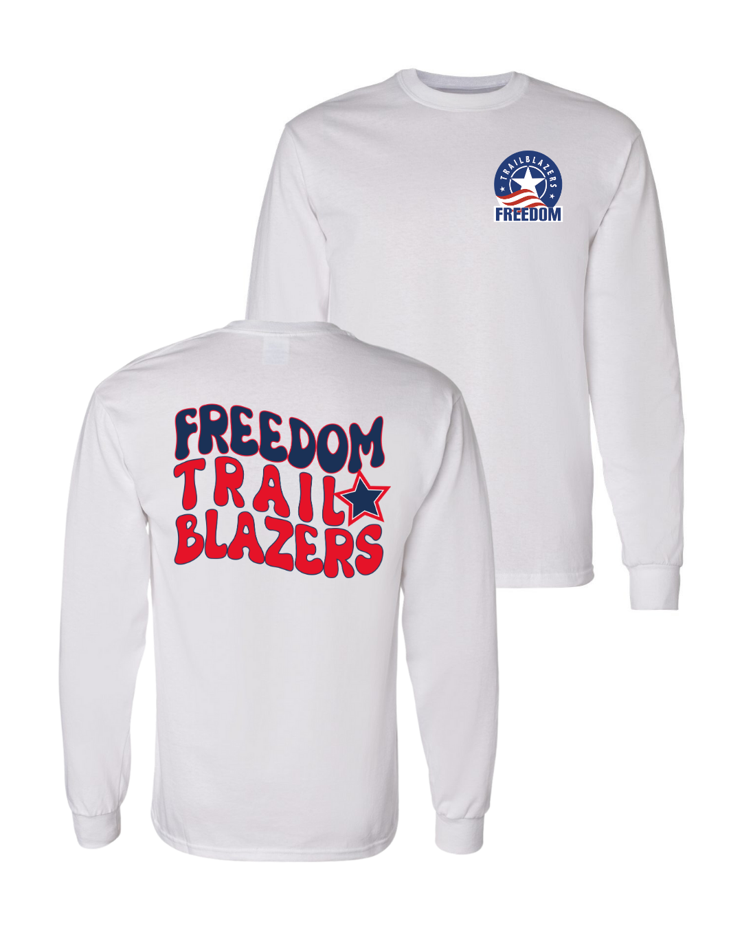 Wave/Logo Freedom Trailblazers - White