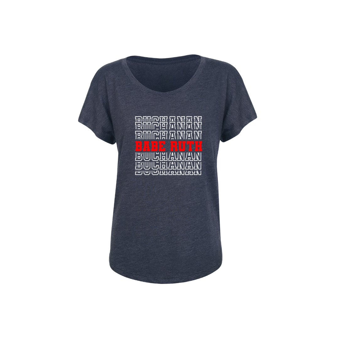 Buchanan Babe Ruth Stacked Tee - Youth/Adult