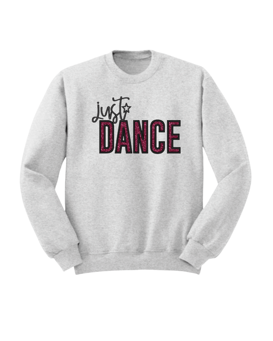 Just Dance Glitter Embroidered Sweater - Ash