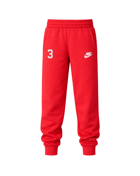 "B" Embroidered Nike custom # Sweatpants