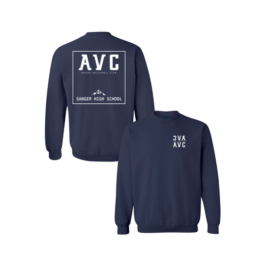 AVC Square Crew Sweatshirt - Navy