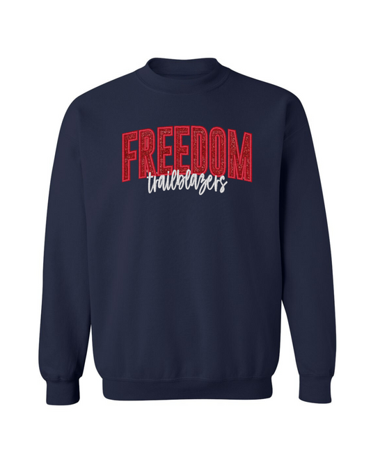 Freedom Trailblazers Embroidered Sweater - Navy