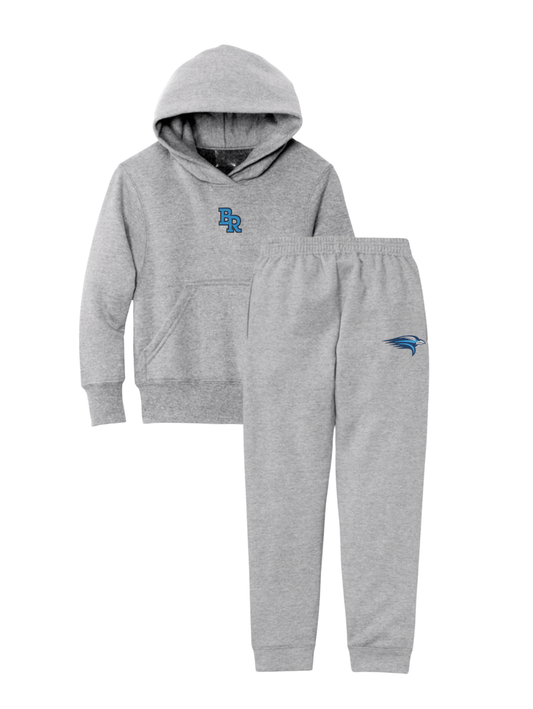 "BR" Embroidered Sweatsuit - Heather (YOUTH)