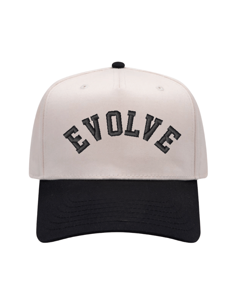 Evolve Embroidered Cap -Natural/Black