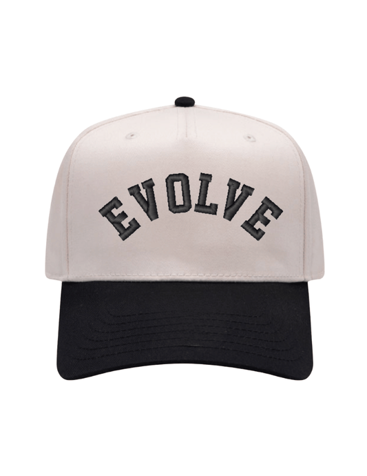 Evolve Embroidered Cap -Natural/Black