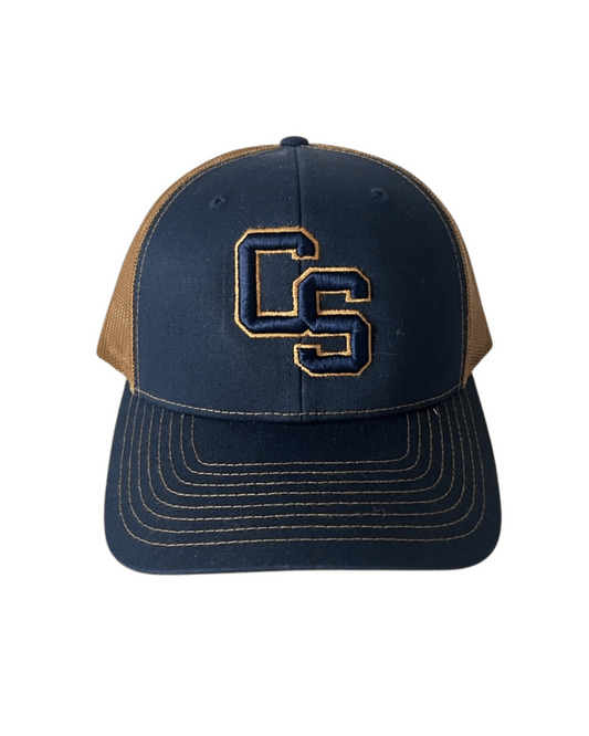 CS Puff  Richardson Trucker Cap - Navy/Bronze