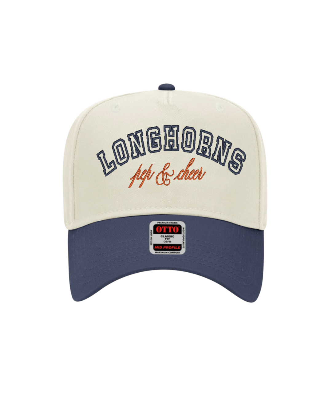 Longhorns P&C Cap - Natural/Navy