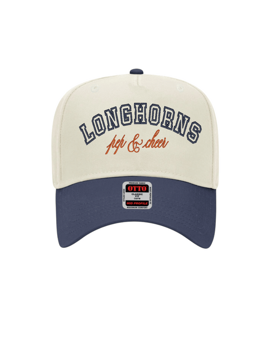 Longhorns P&C Cap - Natural/Navy