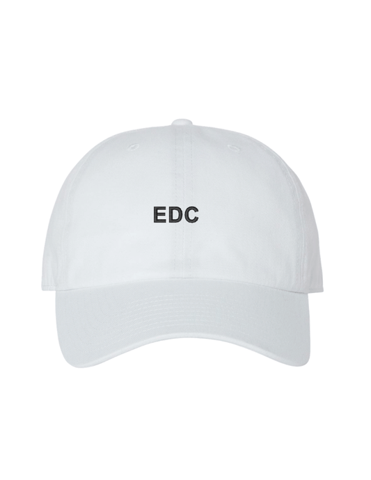 EDC Embroidered Cap - White