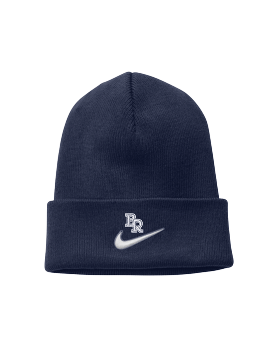 "BR" Logo NikeEmbroidered Beanie  - Navy