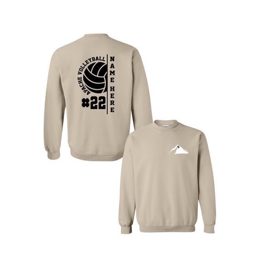 Apache Volleyball Custom Name + Number - Sand