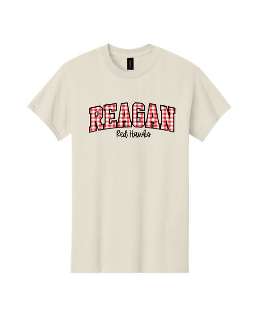 Reagan Gingham Tee - Natural