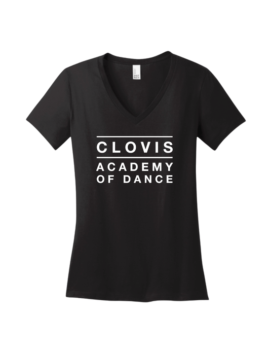 Clovis Academy of Dance Womens V Neck Shirt