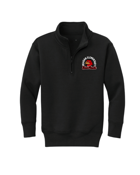 Reagan Red Hawks 1/4 Zip - Black