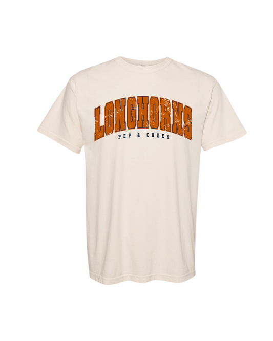 Longhorns P&C Tee - Natural