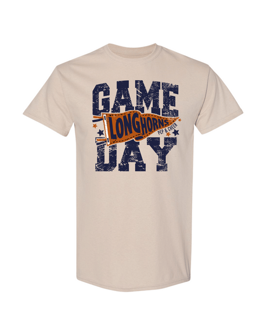 Game Day Longhorns P&C Tee - Sand