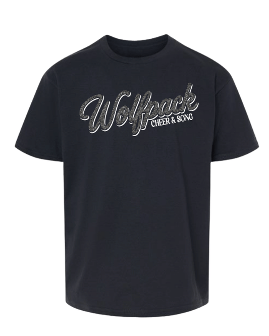 Wolfpack C&S Glitter Tee - Black