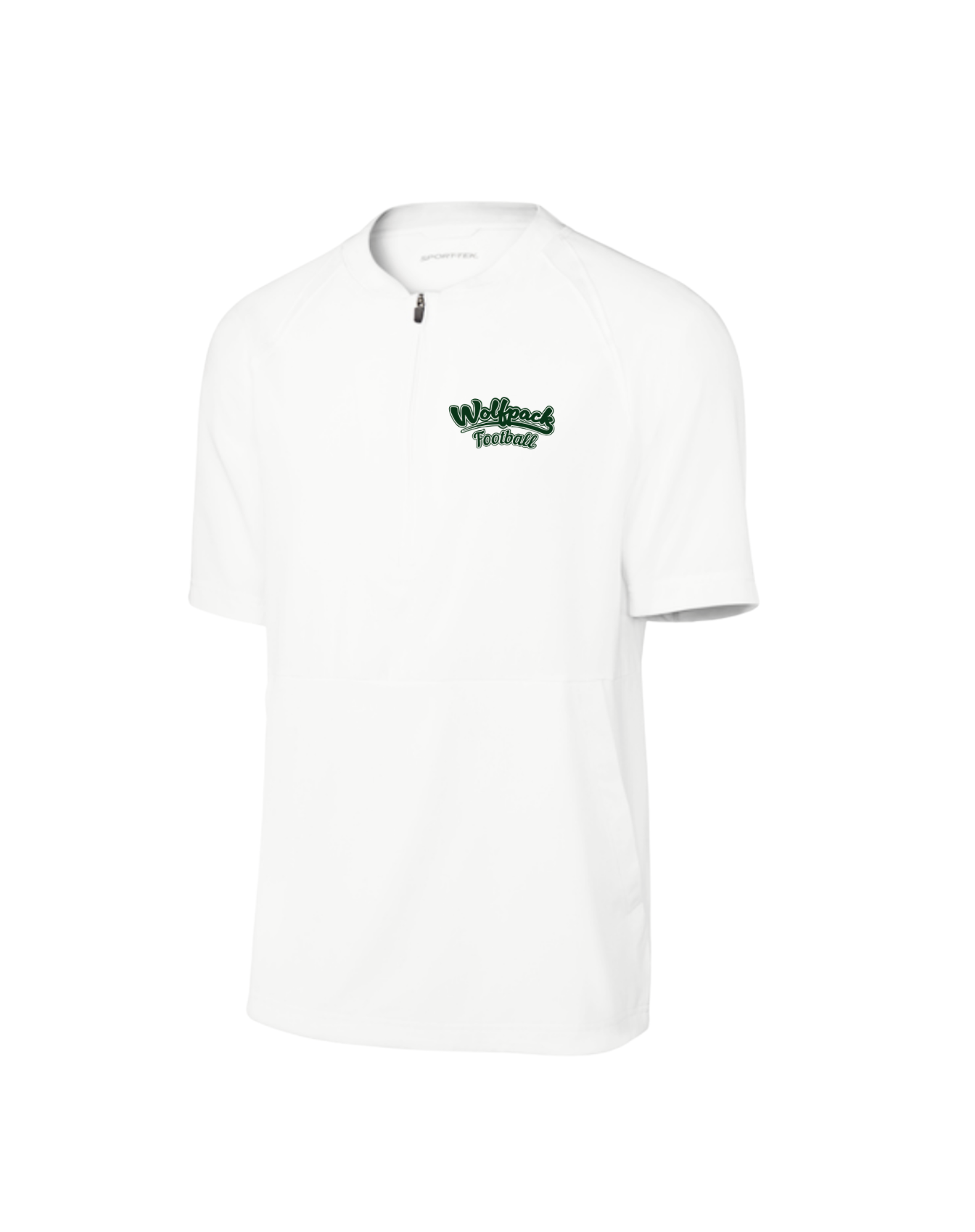 Wolfpack Football 1/4 Cage Jacket - White
