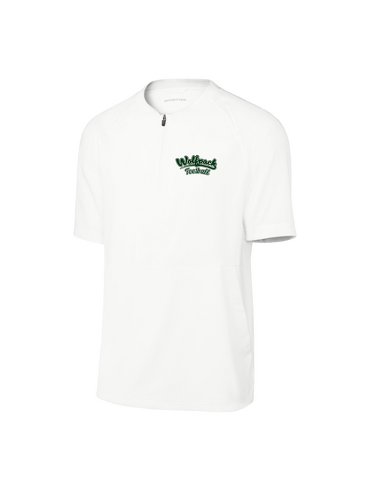 Wolfpack Football 1/4 Cage Jacket - White