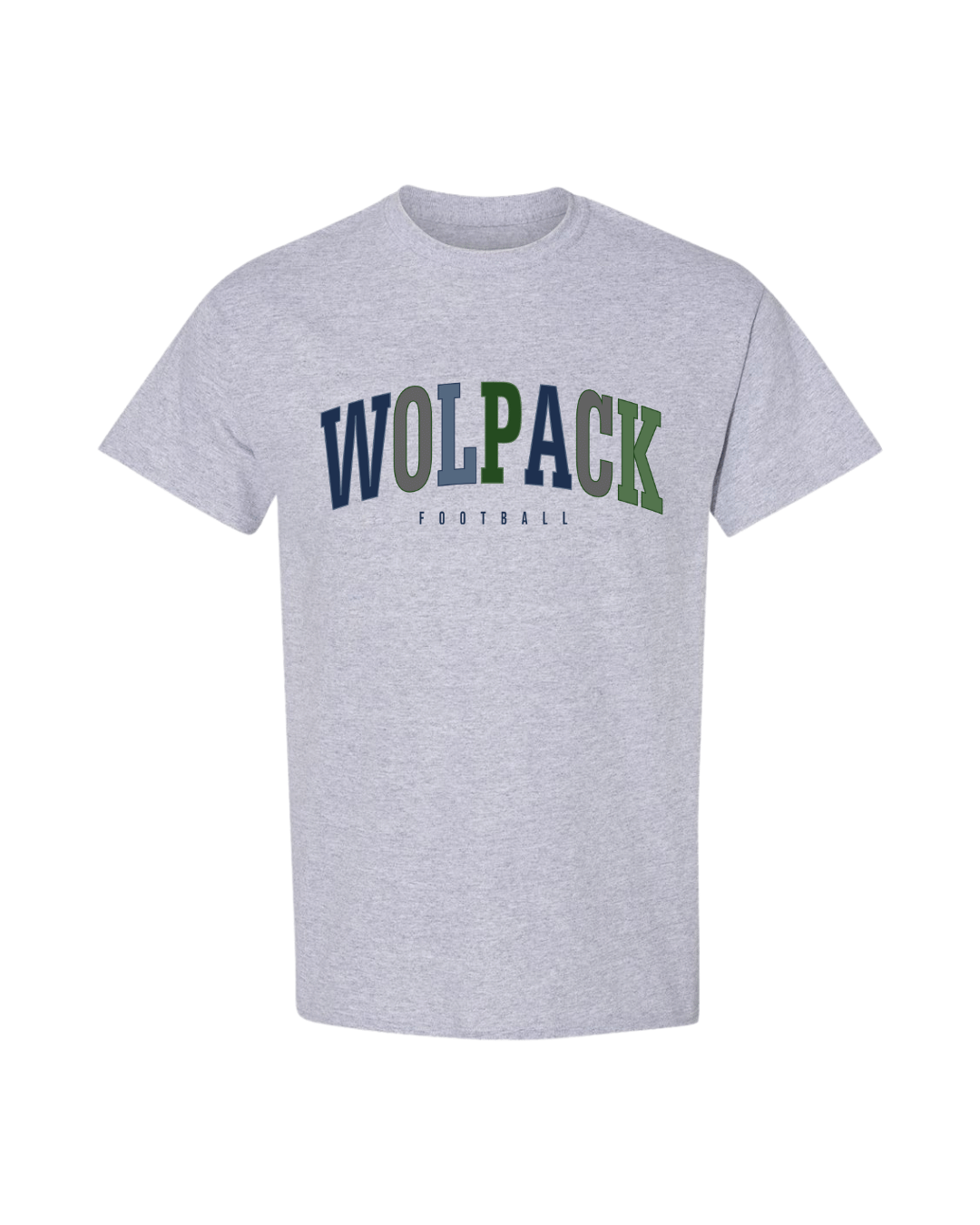 Wolfpack football Tee - Heather Grey