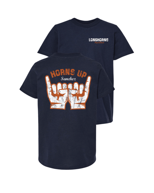 Sanchez Horns Up P&C Tee - Navy