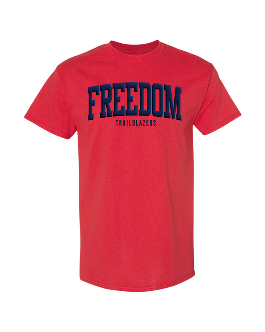 Freedom Puff Tee - Red