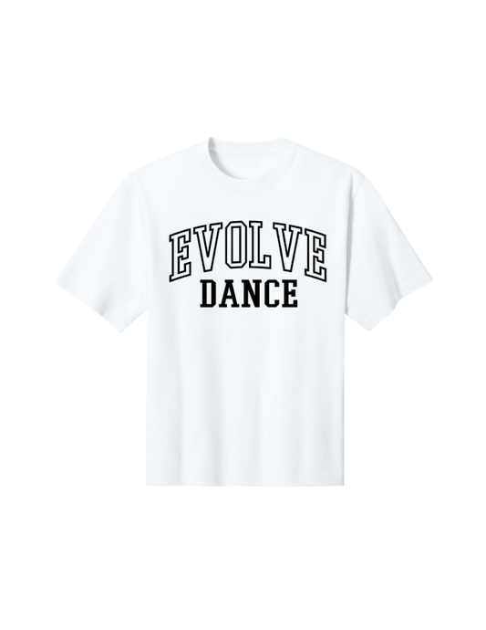 Evolve Dance Oversized Tee - White