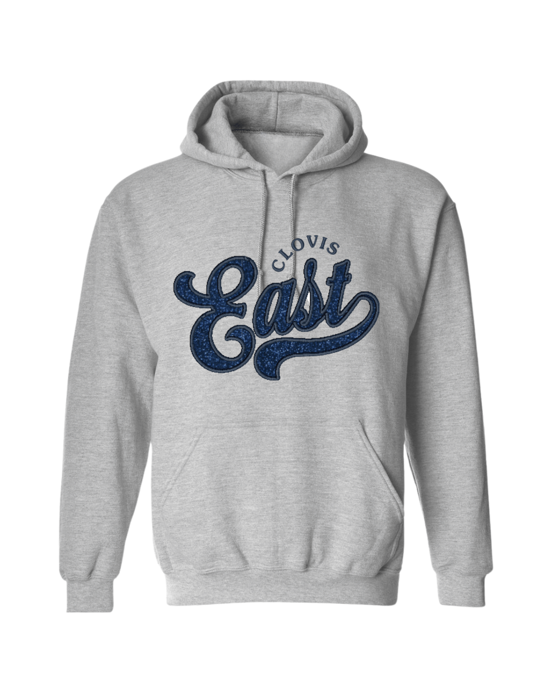 CE Embroidered Glitter Hoodie - Heather