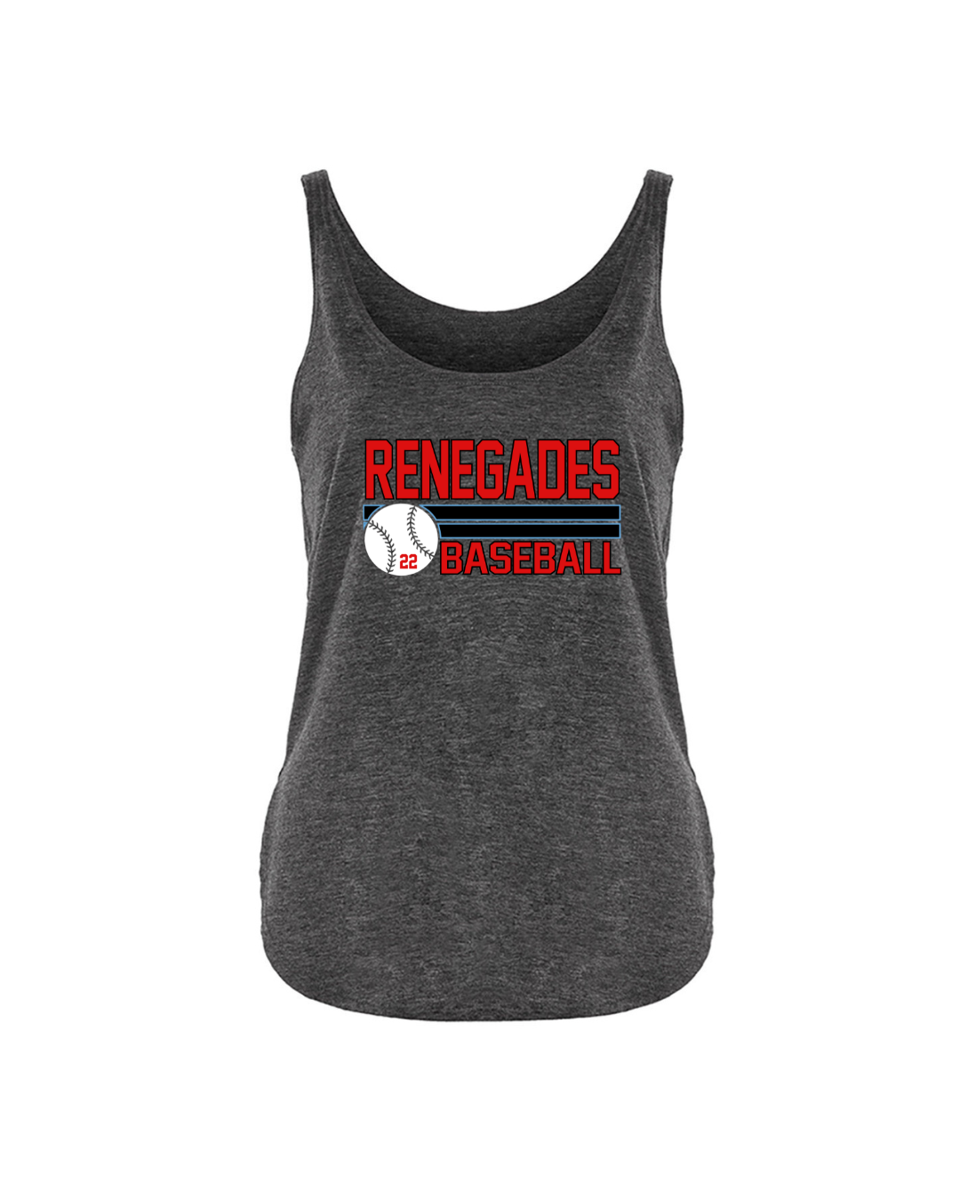 Renegades Baseball # Graphic - Dark Heather