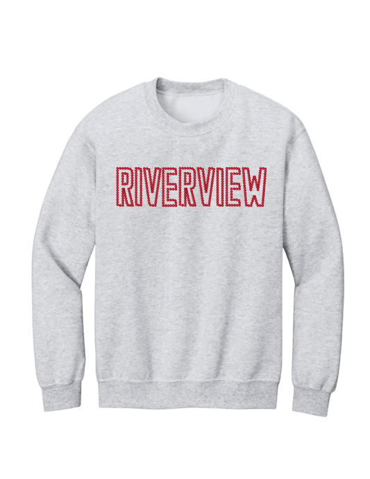 Riverview Embroidered Sweatshirt - Ash