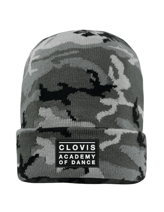 Clovis Academy Logo Beanie - Camo