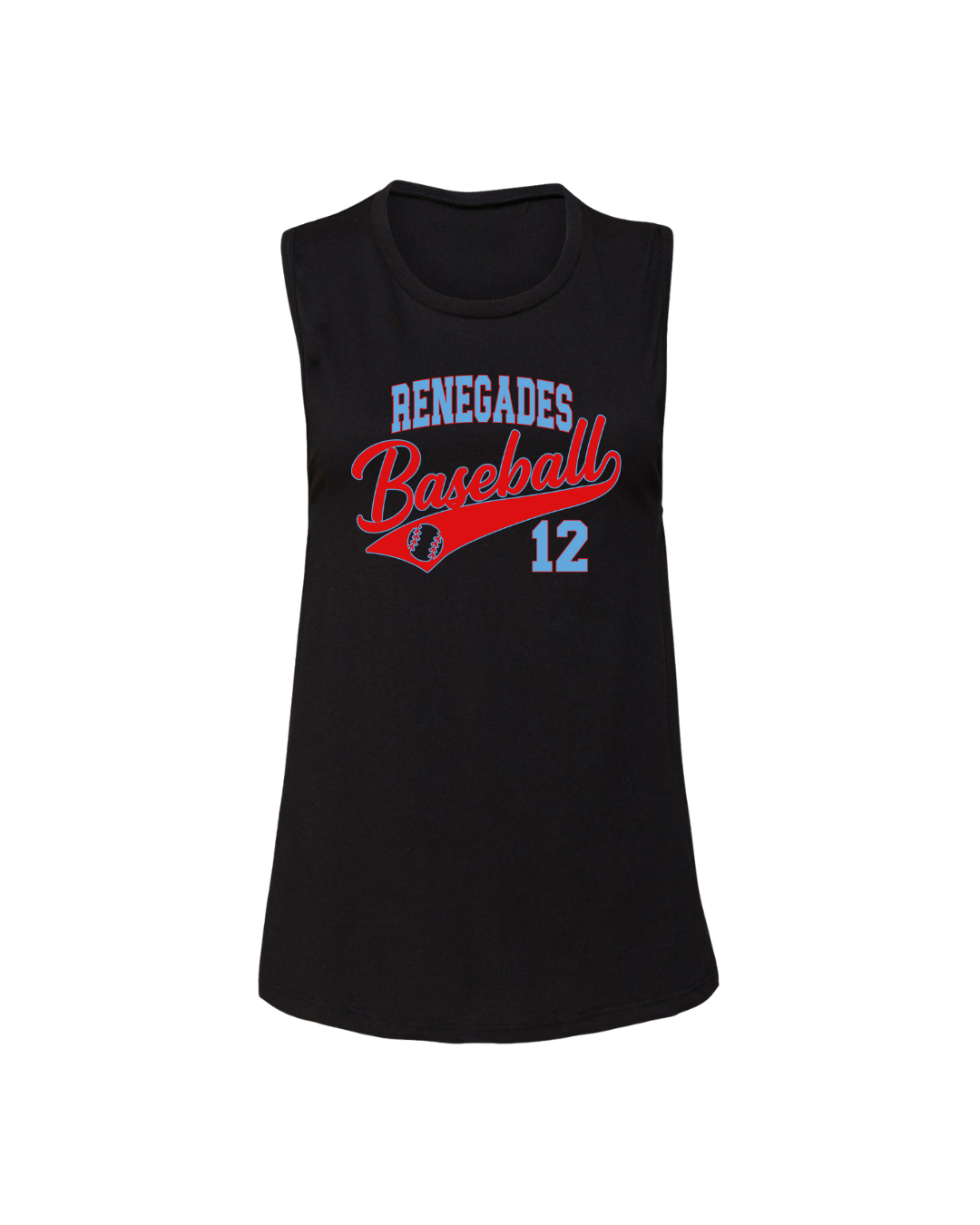 Renegades Baseball # Graphic - Black