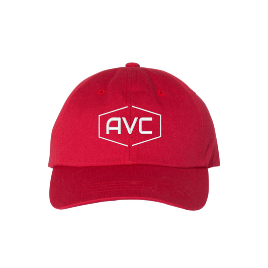 AVC Embroidered Cap - Red