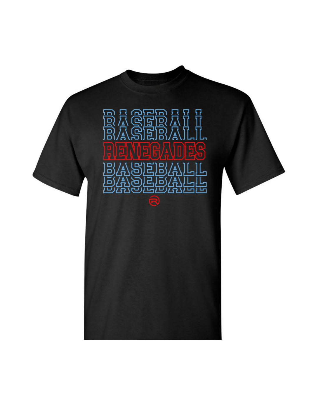 Renegades Baseball Stacked Graphic - Black