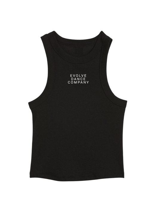 Evolve Dance Co. Ribbed Tank - Black