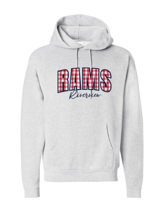 Rams Gingham Hoodie - Ash