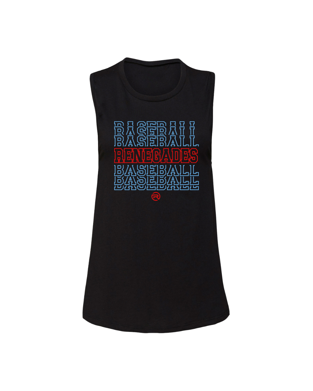 Renegades Baseball Stacked Graphic - Black