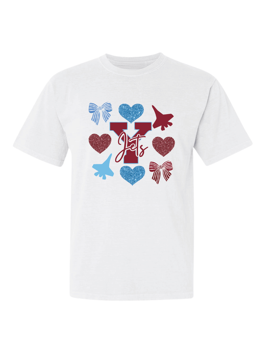 Y Jets Graphic Tee - White