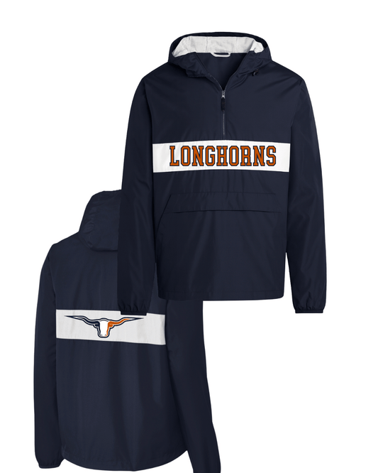 LONGHORNS Wind Zip Jacket - Navy/White