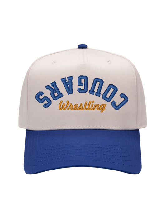 Cougars Upside Embroidered Cap -Natural/Royal